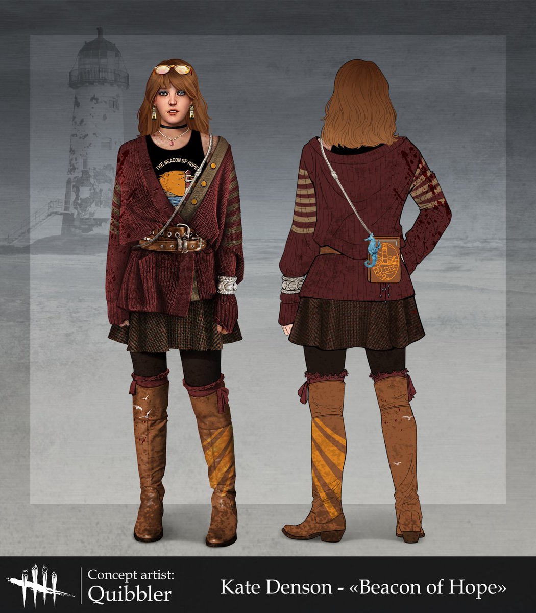 by_quibbler's tweet image. Kate Denson - ยซBeacon of Hopeยป skin concept art 
#DeadbyDaylight #KateDenson #conceptart