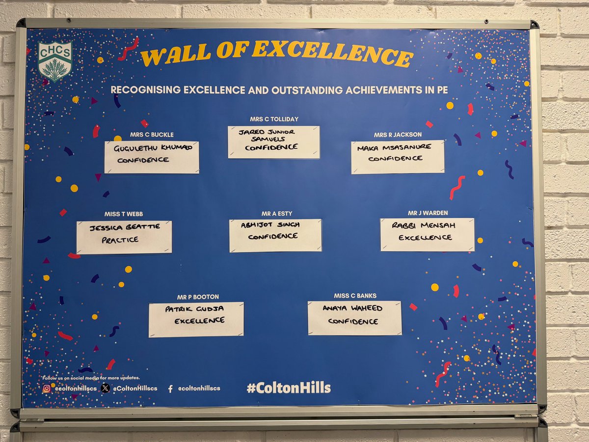 ColtonHills_PE's tweet image. Well done to last weeks stars of the week 🌟 #coltonhillspe #CHCS #exercisingpotential