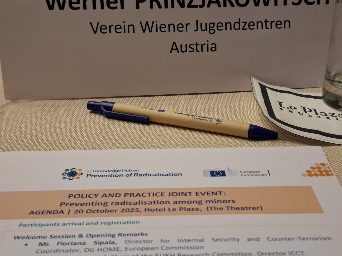 Today in Brussels on the current challenge of increasing radicalisation amlng minors. Thanks to all participants for their inputs