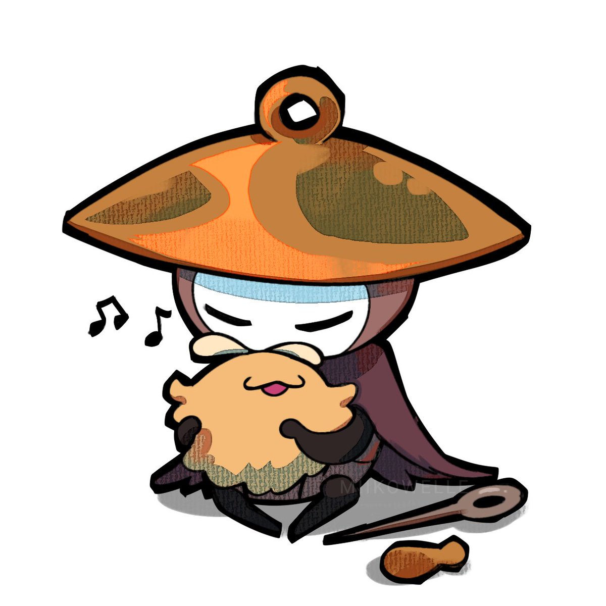doodle of sherma + flea :3