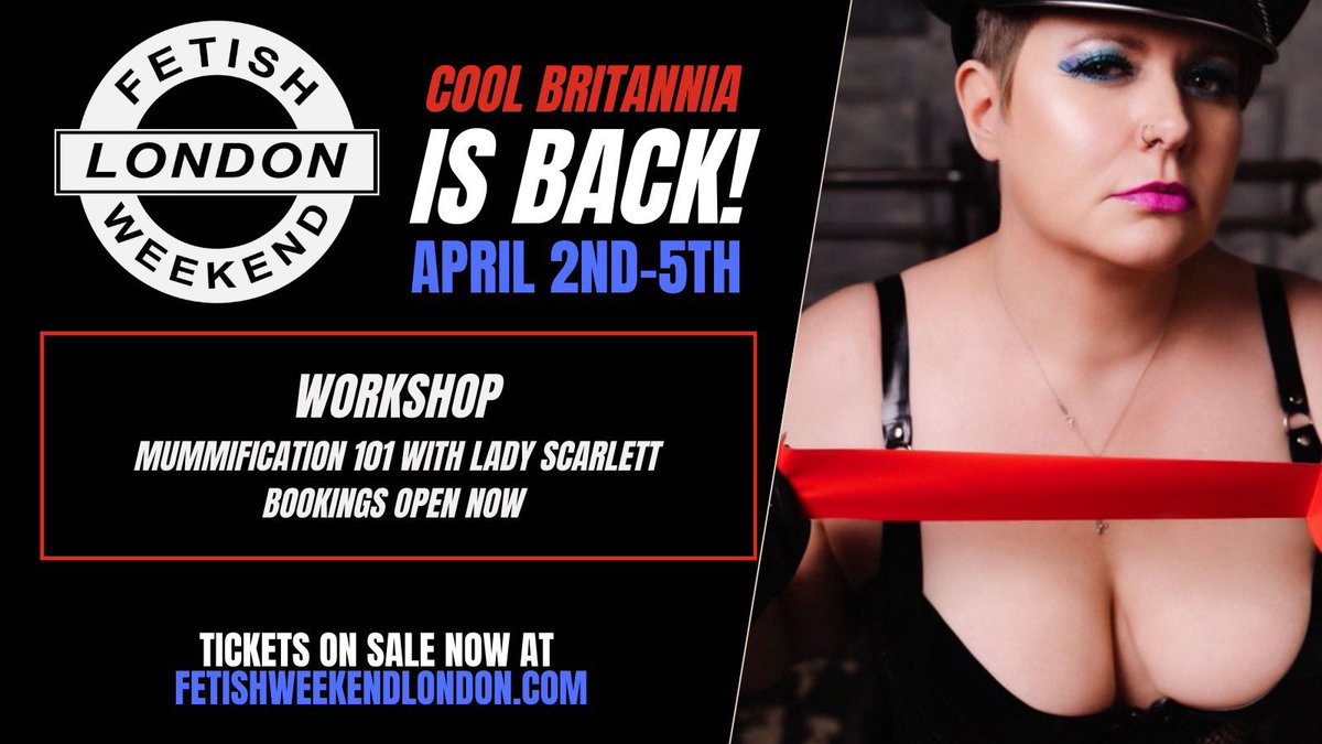 Fetish Weekend London (@official__fwl) on Twitter photo Weβre excited to announce that the Fetish Weekend Classroom is now open & all our workshops are completely FREE to attend!
Check program here: fetishweekendlondon.com/program/
Please note each class is limited to 30 participants
<a href="/Ezada_World/">βοΈ The Matriarch (Ezada Sinn) βοΈ onlyEzada.com π</a> <a href="/LadyScarlettM/">Lady Scarlett: Real Deal. Tape, Filth & HS Queen</a> <a href="/MsLorraineLDN/">Queen Lorraine - MY OF IS 65% OFF! π</a> <a href="/KinkyMoongazer/">Kinky Moongazer</a> Weβre excited to announce that the Fetish Weekend Classroom is now open & all our workshops are completely FREE to attend!
Check program here: fetishweekendlondon.com/program/
Please note each class is limited to 30 participants
<a href="/Ezada_World/">βοΈ The Matriarch (Ezada Sinn) βοΈ onlyEzada.com π</a> <a href="/LadyScarlettM/">Lady Scarlett: Real Deal. Tape, Filth & HS Queen</a> <a href="/MsLorraineLDN/">Queen Lorraine - MY OF IS 65% OFF! π</a> <a href="/KinkyMoongazer/">Kinky Moongazer</a>