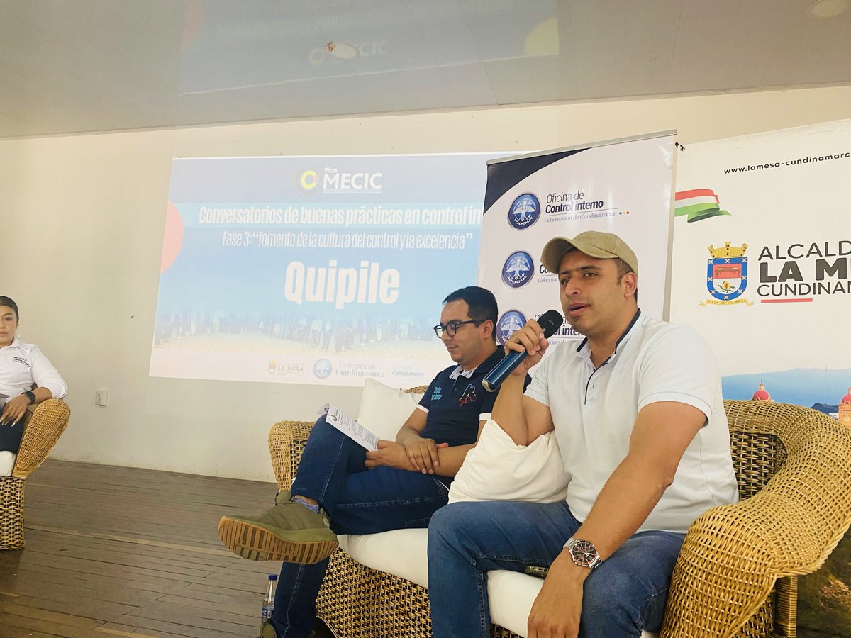 #Conversatorio |El jefe OCI del municipio de #Quipile, Carlos Martínez, socializó la buena práctica “Tablero digital de trazabilidad para planes de mejoramiento”📊, una herramienta innovadora que permite visualizar en tiempo real avances, fortaleciendo la rendición de cuentas.