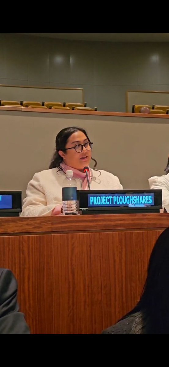 JessicaWestPhD's tweet image. Proud to see my @BalsillieSIA intern Kianna Low-A-Che deliver the joint civil society statement on #SpaceSecurity at #UNGA #FirstCommittee 

A call to turn principles into practice to keep space peaceful for all. Many thanks to those who helped craft.

reachingcriticalwill.org/images/documen…