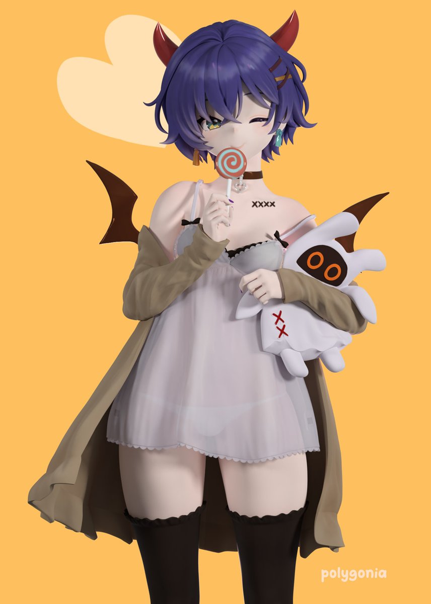 polygo's tweet image. ZZZのリン、もう少しライトの調整をしてみました
原画:Nyam (@adelie_cat)
原型:ポリゴ(@polygo)
#zenless_zone_zero #ZBrush #tonamo8