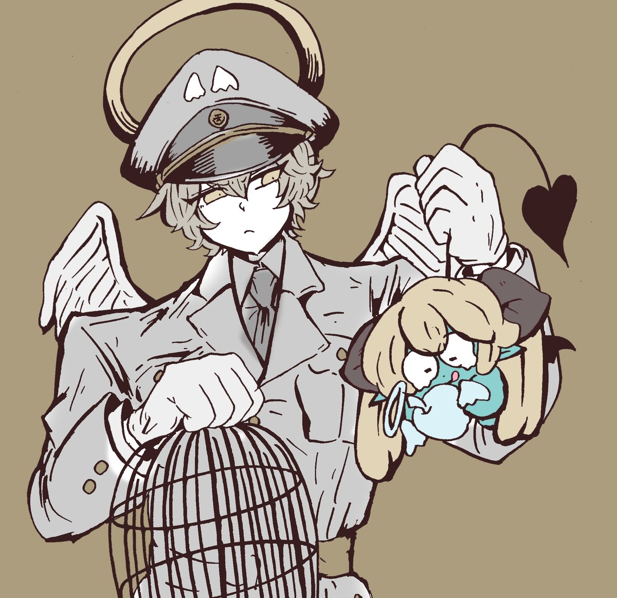 「捕獲」|バニー狂人卍㐂瀬のイラスト