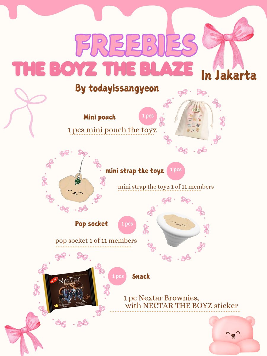todayissangyeon's tweet image. 📢 Freebies THE BOYZ THE BLAZE In Jakarta ❤️‍🔥
by : @todayissangyeon 🥭

📍 ICE BSD 
🗓 7+ 8 November 2025

check the picture(s) for details.

see you Deobi!  ࣪  ♡ 💖
#더보이즈 #THEBOYZ #THEBLAZE_in_JAKARTA