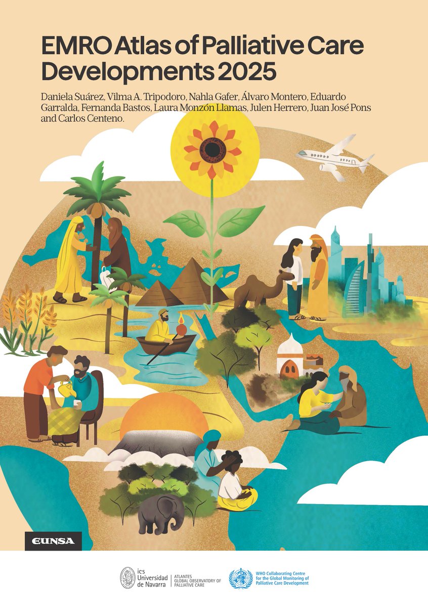 #PalliativeCare

🔴Hoy hemos presentado el Atlas de Cuidados Paliativos de la región del #MediterráneoOriental, donde 3.2 millones de personas requieren cuidados paliativos solo el 10–20% acceden a los servicios adecuados.

➡️Un estudio de 22 países impulsado por <a href="/AtlantesPC/">ATLANTES Global Observatory of Palliative Care</a>