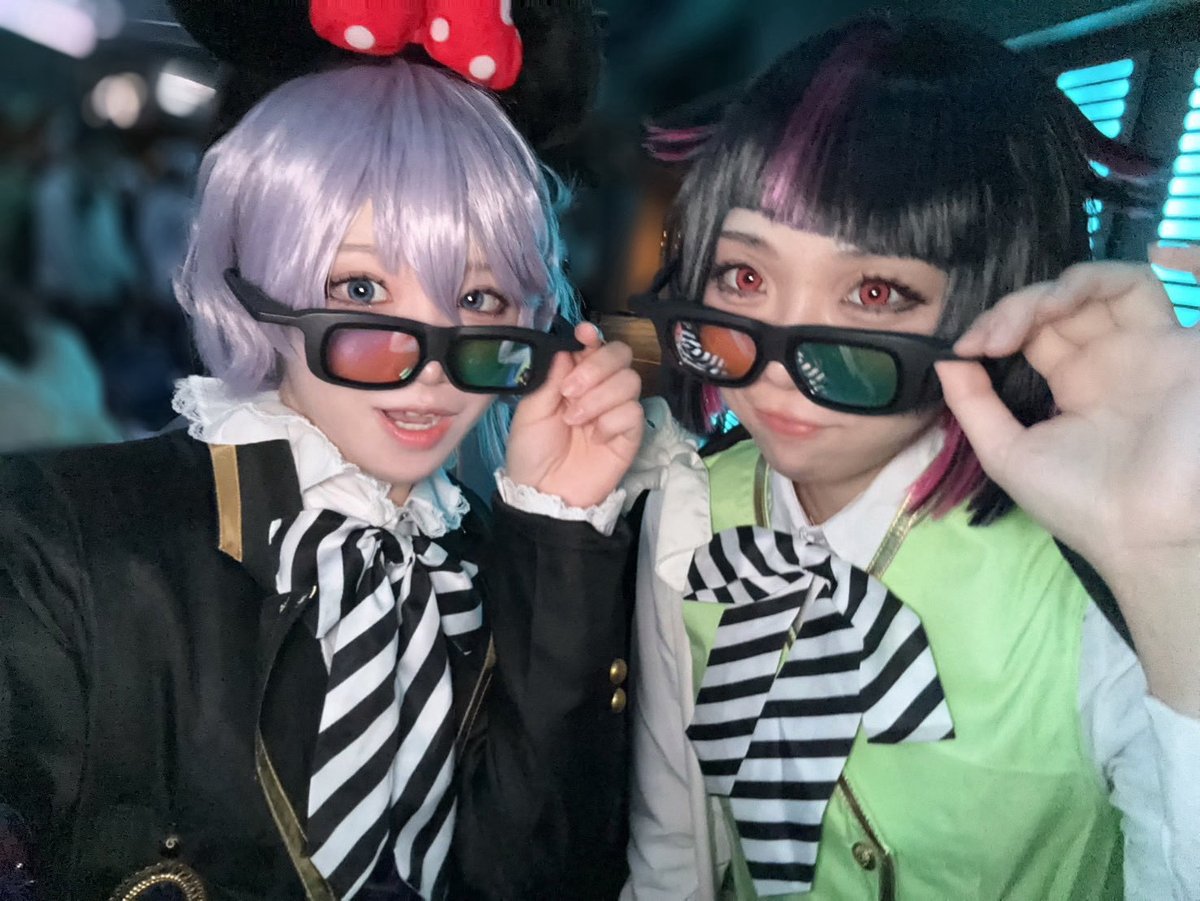 nnnnngi_'s tweet photo. アウパ🕶️初Dハロ楽しかった〜❕❕
#Dハロ仮装2025 
#Dハロ仮装ツイステ https://t.co/qx8FJObFfD