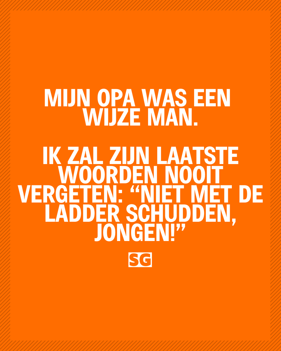Slechte_grappen's tweet photo. 👴 Mijn opa had wijze woorden… ik had ze beter eerder kunnen horen 😂

#opa #familiehumor #grap #dutchmemes #relatable #humor #memesnl #sgxl #lachenmag #viralhumor https://t.co/paekKNCcfG