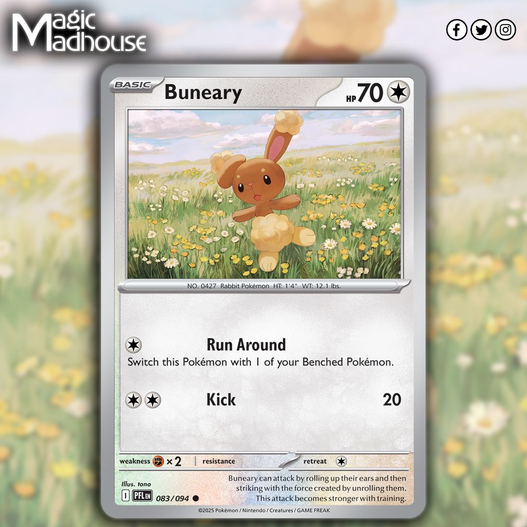magicmadhouse's tweet photo. Mega Lopunny ex &amp; Buneary from Pokemon Mega Evolution: Phantasmal Flames! https://t.co/3h21xXC5n6