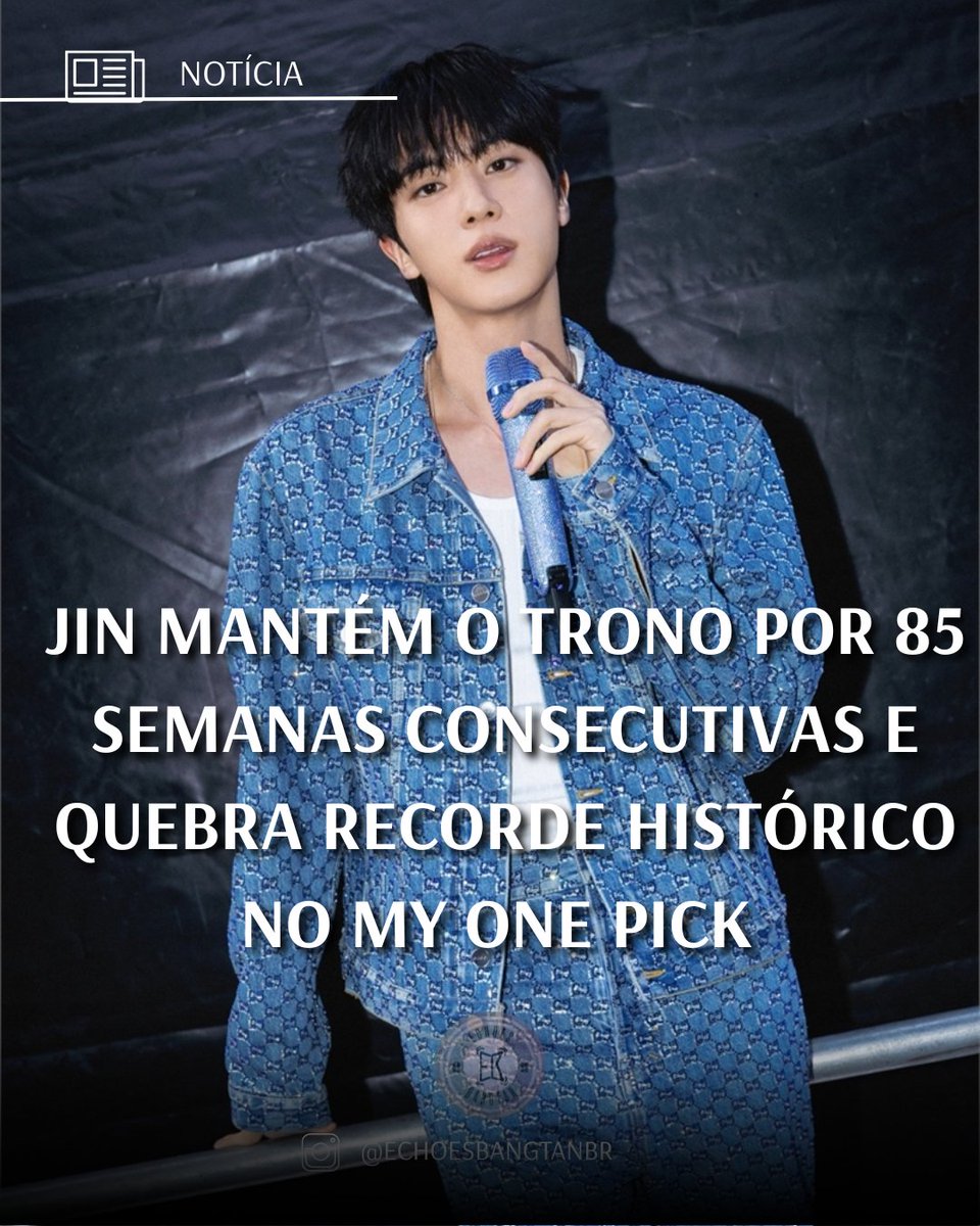 echoesbangtanBR's tweet photo. #JIN #BTS #방탄소년단 #Seokjin #MyOnePick #RUNSEOKJIN #RUNSEOKJINTOURENCORE #BTSNews #WorldwideJin #KpopKing #Jin85Weeks #EpiphanyJin #TheAstronaut #BTSARMY #ARMY https://t.co/u9krKFZApf