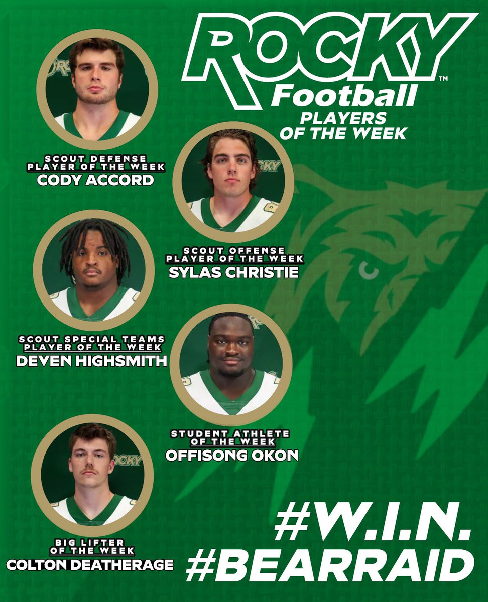 Congratulations on a great week from these guys!! 🐻

#BearRaid