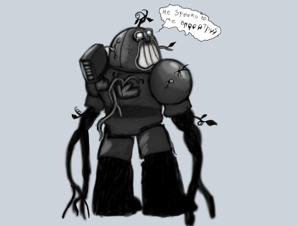 A WIP for another peace of Space King Fan art.
Praise be to #spaceking