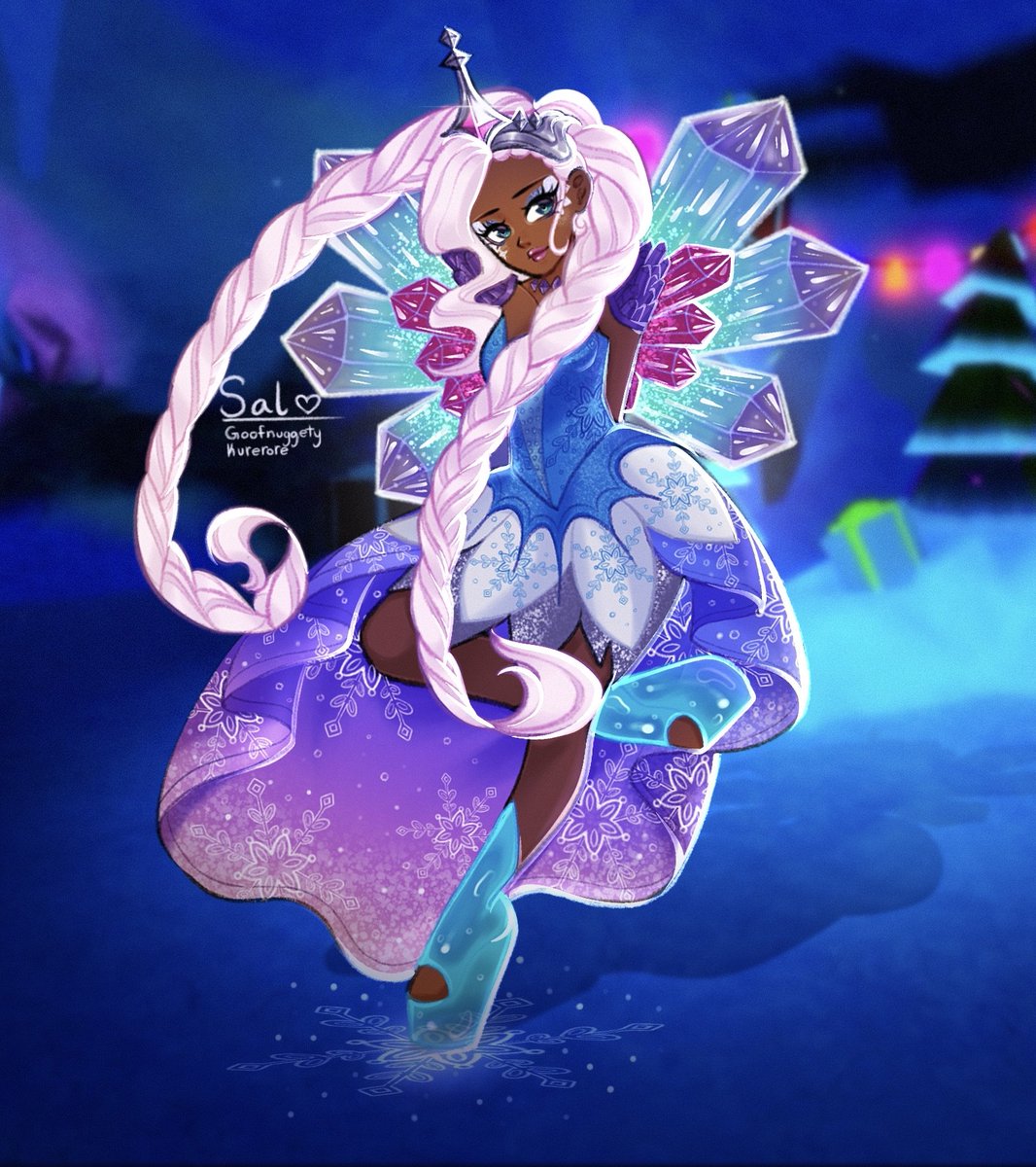 Kurerore's tweet image. Chromae, the Ice Fairy 🦋❄️
♥️ and 🔁 appreciated :)) I actually really like how this turned out lol
#royalehigh #royalehighart
