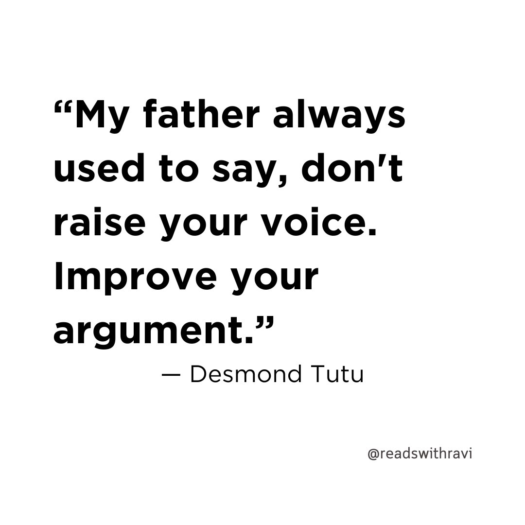 Reads with Ravi (@readswithravi) on Twitter photo A reminder from Desmond Tutu: A reminder from Desmond Tutu: