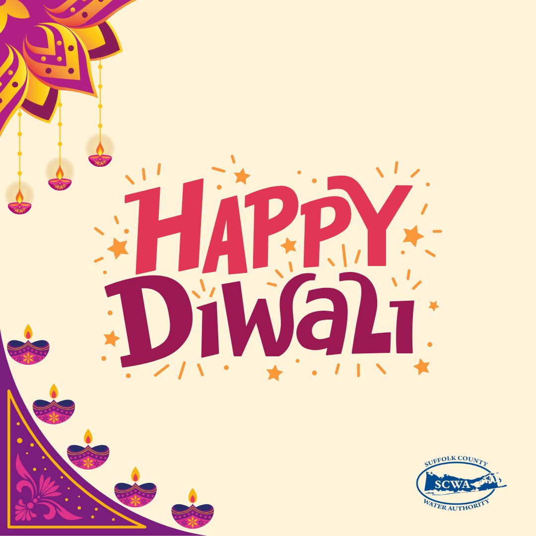 Happy Diwali from the Suffolk County Water Authority!