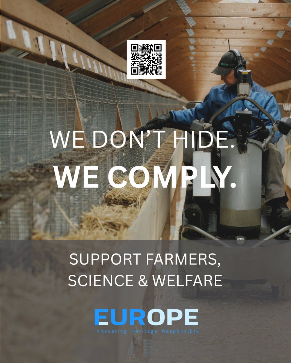 Transparency you can trust.
Our farms operate openly and follow all regulations. No secrets — just commitment to high standards and honest practices.

#Transparency #Compliance #ResponsibleFarming #TrustInFur

#supportfarmers #supportscience #supportwelfare