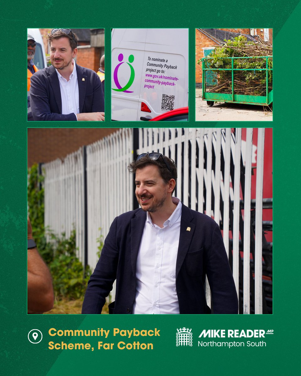 mike_reader's tweet image. Great to see @hmpps Community Payback in action, seeing first hand how offenders are allowed to work on projects to pay back the community for their crimes.
The scheme is delivering real impact across Northampton. 👏
