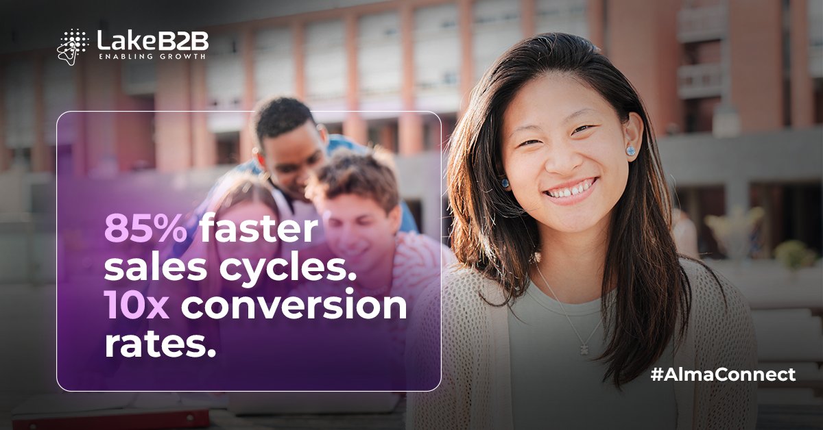 With #LakeB2B AlmaConnect, warm alumni introductions open doors where cold outreach can’t.

✨ Executive Alumni Mapping
✨ Alumni Intelligence Engine
✨ White-glove Outreach

The result? Faster deals, higher ROI, and trusted conversations at the right level.

DM us to know more!