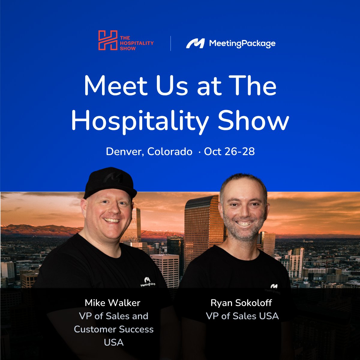 MeetingPackage's tweet image. Meet us at The Hospitality Show in Denver, Oct 26–28! Discover how MeetingPackage makes booking and managing meetings &amp;amp; events seamless—real-time availability, eProposals, and robust integrations included. Let’s connect and unlock new revenue! #eventtech #hospitality