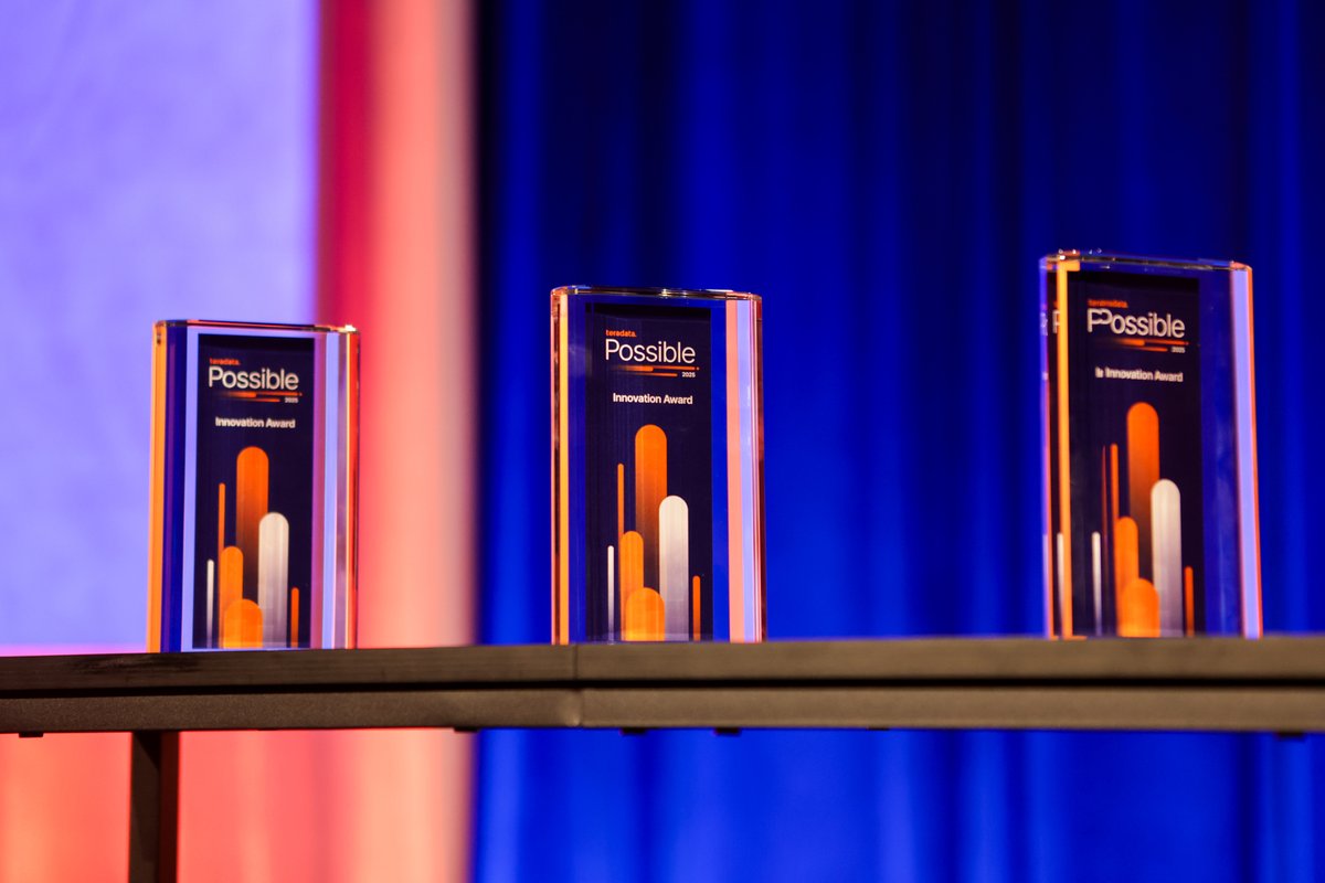 Teradata's tweet image. Congratulations to our 2025 AI Innovation Award winners that were honored at #TeradataPossible: @Vodafone Three, @Ooredoo Qatar, and @Sicredi!

Read press release: ms.spr.ly/6012s7ujj