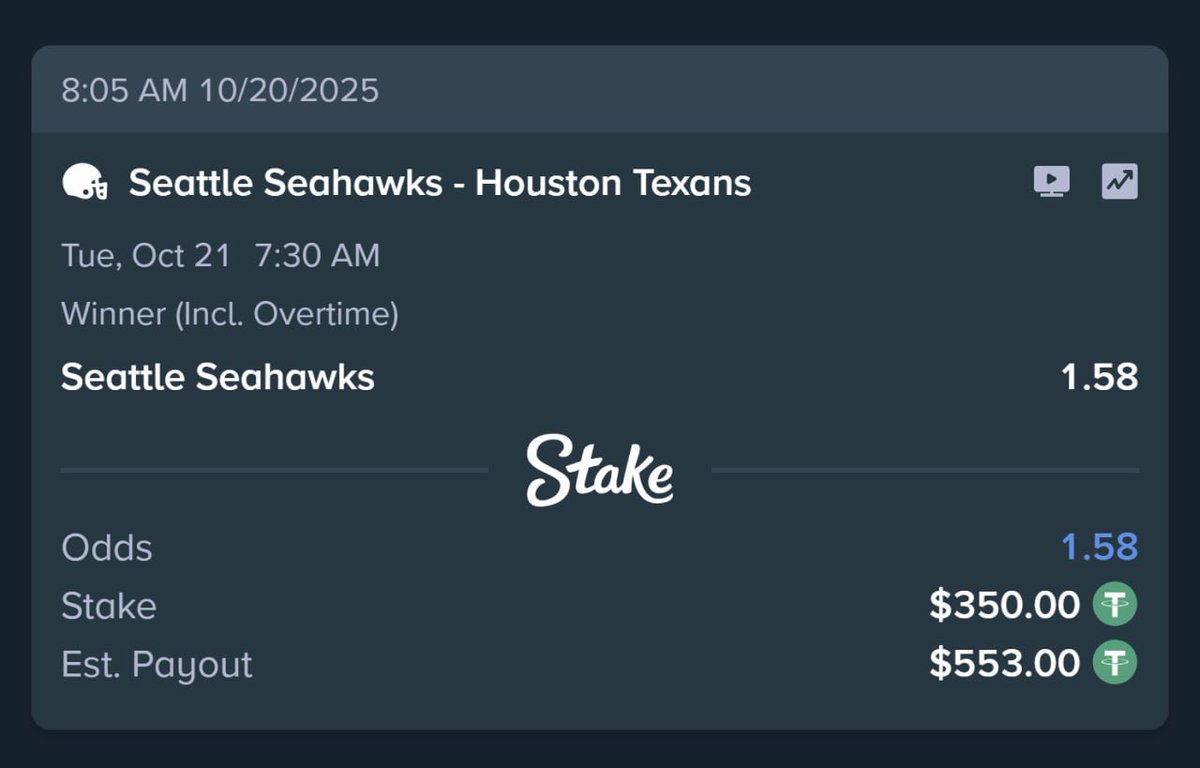Seahawks gotta win against the Texans don’t fail me now 🤞 #NFL