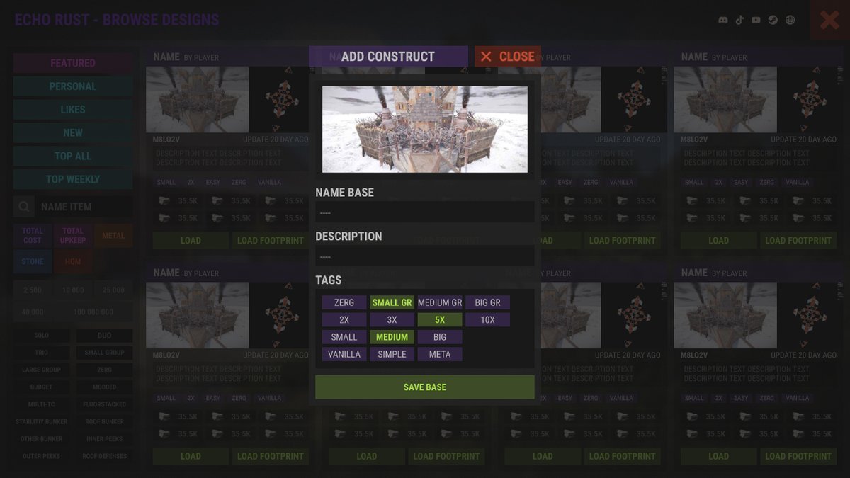 dsgn_crew's tweet image. THE MOST COMPLEX INTERFACE
#rust #game #art #photoshop #blender #facepunch