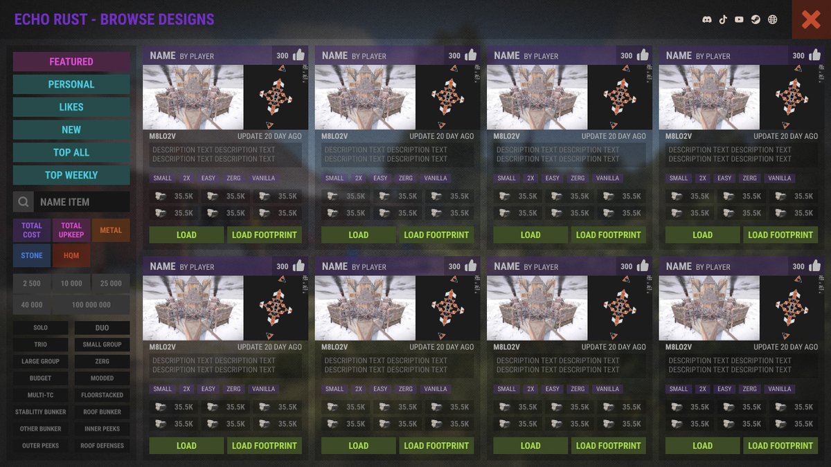 dsgn_crew's tweet image. THE MOST COMPLEX INTERFACE
#rust #game #art #photoshop #blender #facepunch