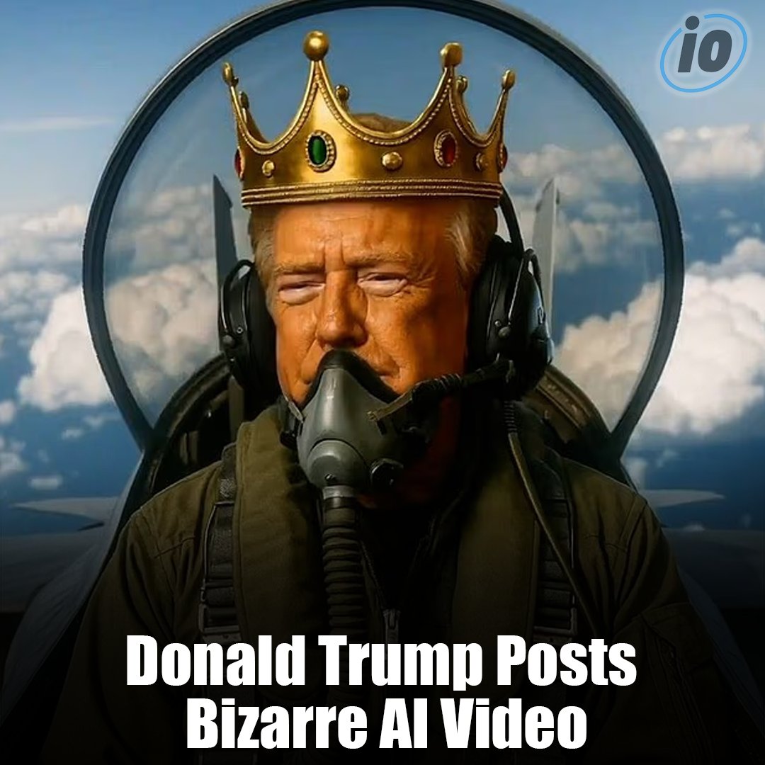InformOverload's tweet image. Donald Trump posted a bizarre AI video in response to protests against him this weekend #donaldtrump #nokings #news