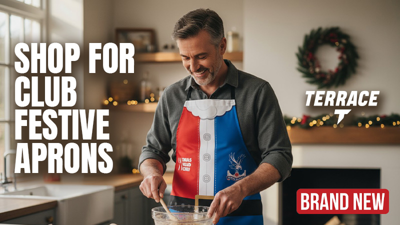 Are you the head chef this Christmas?

Then do it in your club colours | theterracestore.com