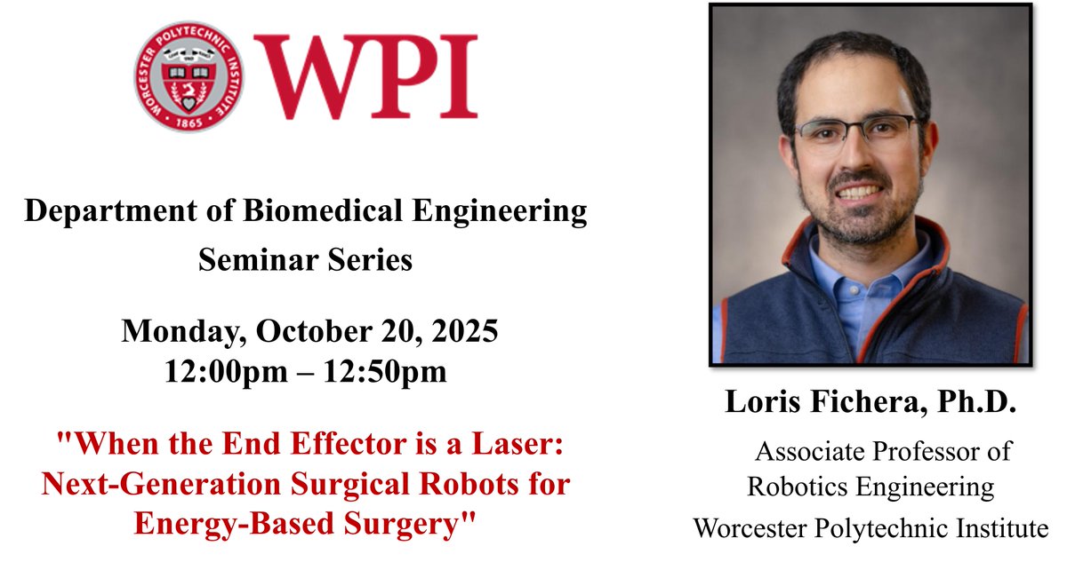WPI Biomedical Engineering Department tweet media