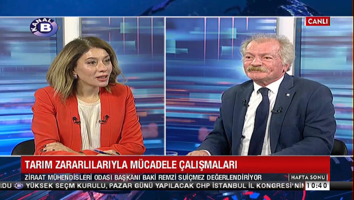 KANAL B- “HAFTA SONU” PROGRAMI 

ODA Başkanımız <a href="/bakisuicmez/">Baki Remzi Suiçmez</a>, <a href="/kanalbcomtr/">Kanal B</a>'de
<a href="/GizemKtepe/">Gizem Küçüktepe</a>’nin sunduğu “Hafta Sonu” programının 19 Ekim 2025 Pazar günü saat 10.00’da stüdyodan canlı yayın konuğu oldu.

Başkanımız programda; Türkiye’de kuraklığın etkileri, tarımsal üretimde yaşanan