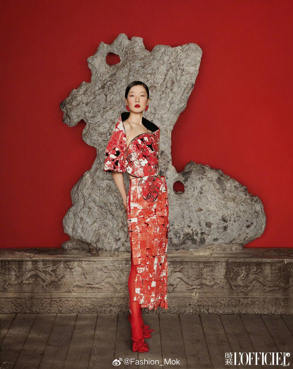 du juan for l'officiel china, october 2025 issue