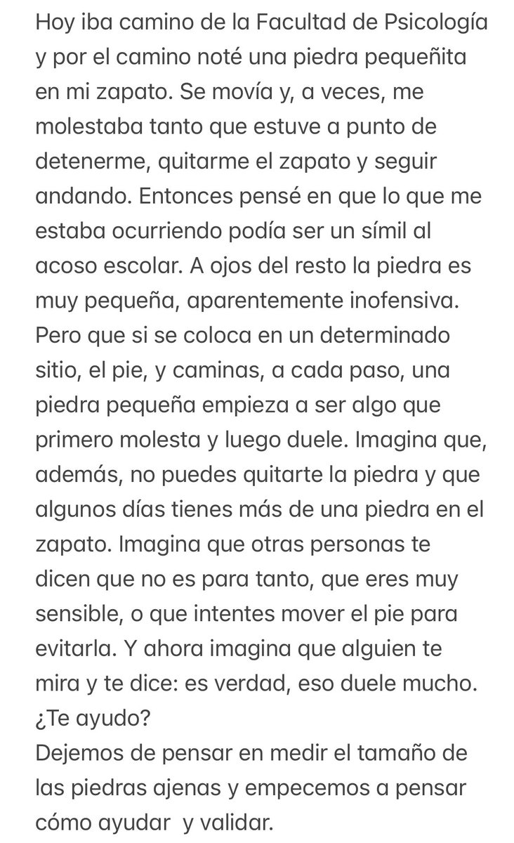 noemunfer's tweet photo. Una piedra pequeñita #bullying https://t.co/fgtQzk5DGz