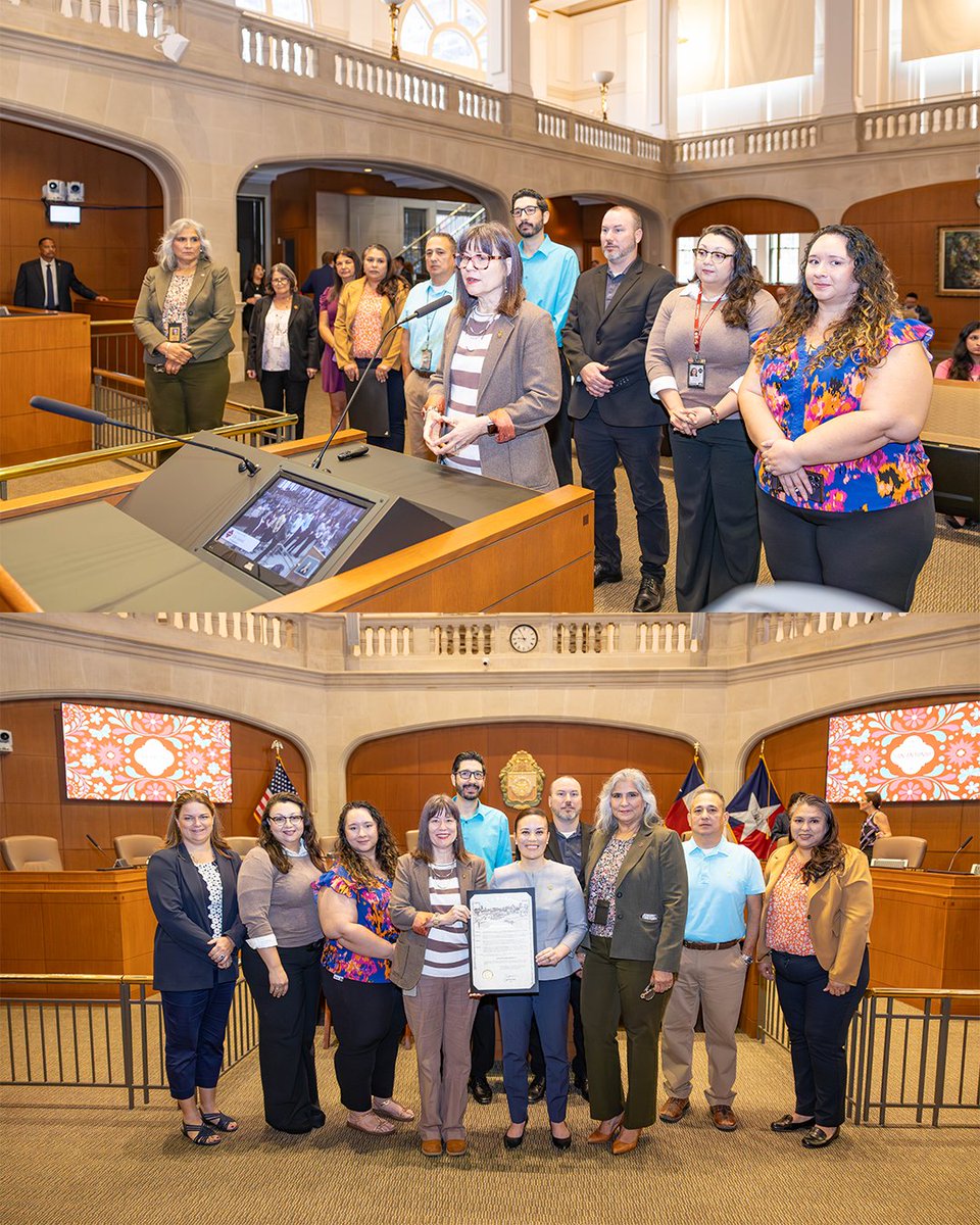 Mayor_GOJ's tweet photo. A proud day at A Session! We honored the incredible National Hispanic Institute Debate Champions for their hard work and excellence, and celebrated National Archives Month with a proclamation recognizing the vital role archives play in preserving our cityโs history.
#OneSA #CityCouncil #CommunityPride #EducationMatters
