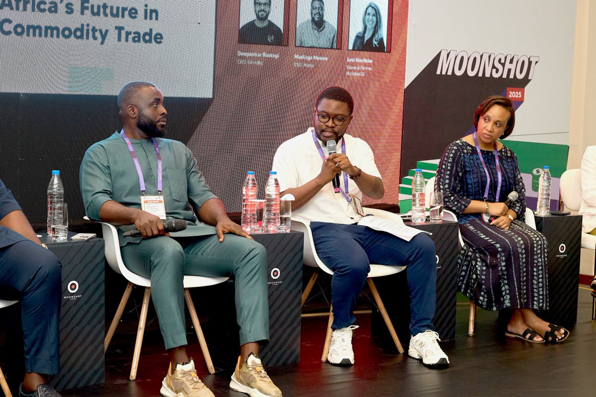 getSeerBit's tweet image. At Moonshot by TechCabal, our CEO, Omoniyi Kolade (2nd right) joined industry leaders to explore Digital Innovation &amp;amp; Africa’s Future in Commodity Trade — a conversation shaping how technology will redefine value creation across the continent.

#SeerBit #MoonshotByTechCabal