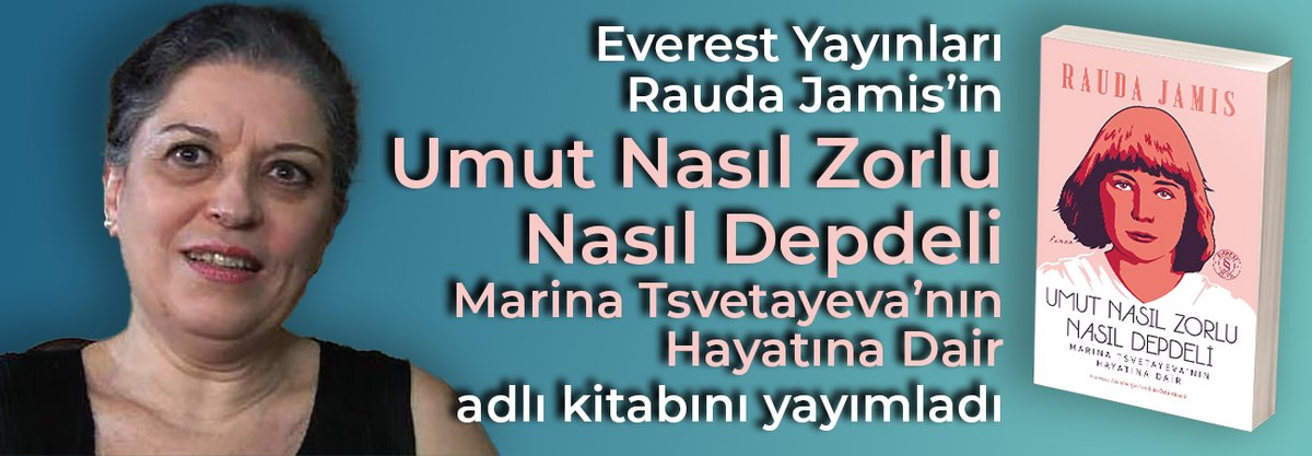 Everest Yayınları (<a href="/EverestKitap/">Everest Yayınları</a>), yayın  haklarını ajansımız aracılığıyla sağlayarak Rauda Jamis'in "Umut Nasıl Zorlu Nasıl Depdeli Marina Tsvetayeva’nın Hayatına Dair" adlı kitabını Ekin Özlü Akseki'nin çevirisiyle yayımladı: onkajans.com/umut-nasil-zor…
