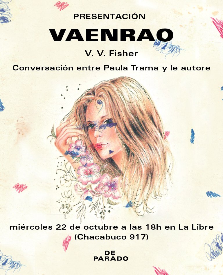 ¡Este miércoles presentamos VAENRAO de Fisher en La Libre! Participa Paula Trama, sonará SOLES de Marilina Ross entero y habrá sorpresas...vengan