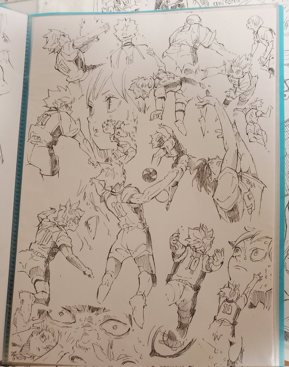 ELECTRO_RING's tweet image. 高校生の時にやってた「ハイキュー‼︎」の模写
A4のコピー用紙に気に入ったコマをひたすら模写するという脳筋練習、、これがプラスに働いたかはよく分かりませんがこの熱を失わないように頑張ろうと思いました!(たぶん再掲です。すみません🙇)