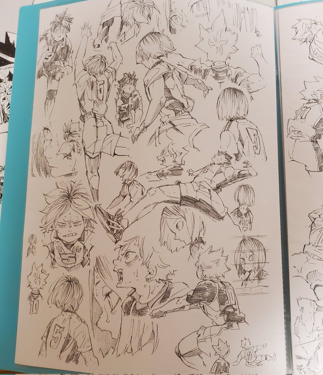 ELECTRO_RING's tweet image. 高校生の時にやってた「ハイキュー‼︎」の模写
A4のコピー用紙に気に入ったコマをひたすら模写するという脳筋練習、、これがプラスに働いたかはよく分かりませんがこの熱を失わないように頑張ろうと思いました!(たぶん再掲です。すみません🙇)