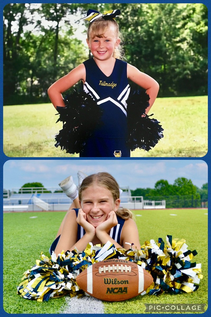 Sunglorry's tweet photo. Our Football Player &amp; Our Cheerleader Era together is over. Youth Football is officially over for the season &amp; that was a wrap of the Youth Program for these two. Jake will play 7th grade football next year, but Ella has decided not to cheer next year and will focus on volleyball https://t.co/E8yMi5pVMu
