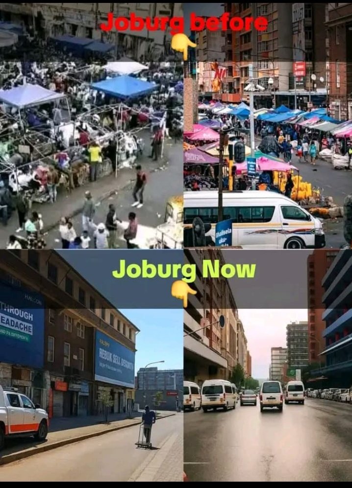 According to Julius and his sheeps who love illegal immigrants, joburg was better before... 🤦🚮