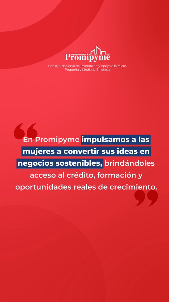 💪✨ En Promipyme creemos en el poder de las ideas y en la fuerza de las mujeres que las convierten en grandes negocios. 🌱

Conoce cómo podemos impulsar tu negocio o emprendimiento en 👉 promipyme.gob.do