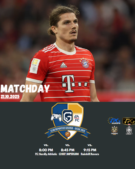 CDGavaria's tweet photo. Back on the pitch for Matchday 2 in @OfficialVPG 🙌

New day, same hunger.

@VPGUK League Seven:
🕗 8:00 PM – vs @FCHARDLYATH 

@VPGEurope Conference Premier B:
🕣 8:45 PM – vs CHIEF IMPERUIM
🕤 9:15 PM – vs Rainhill Rovers

Vamos, brothers. 💙🤍💛 

#CDGavaria #VPG https://t.co/7n96S5ylL7