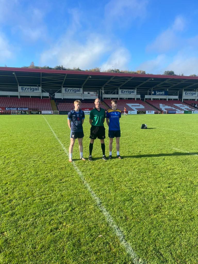 Half time at Celtic Park <a href="/stciaransballyg/">St Ciaran's College</a> 4-11 St Columbs Derry 0-6 <a href="/ulsterschools/">Ulster Schools GAA</a>