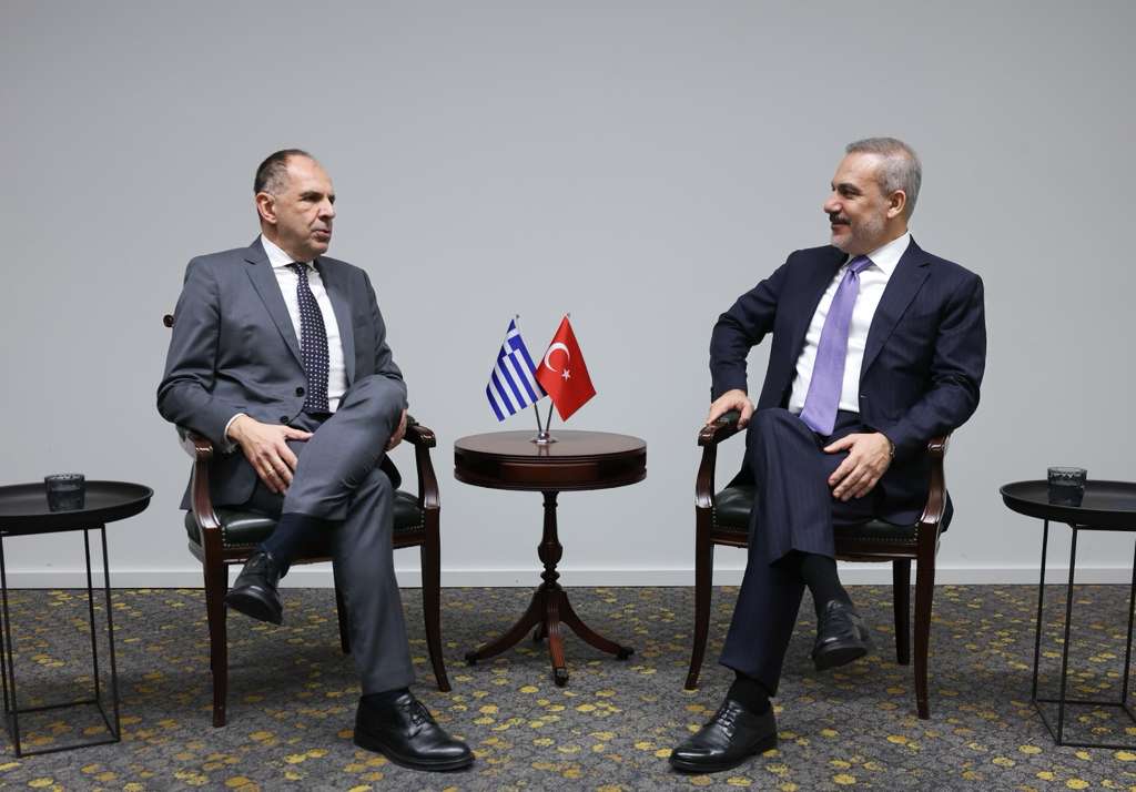 Minister of Foreign Affairs <a href="/HakanFidan/">Hakan Fidan</a> met with Giorgos Gerapetritis, Minister of Foreign Affairs of Greece, on the margins of the Ministerial Meeting on Cross-Regional Security and Connectivity held within the framework of the European Union Foreign Affairs Council, in