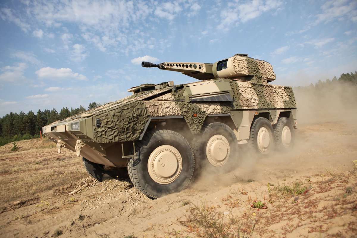The OCCAR has awarded 🇩🇪 ARTEC to deliver 222 Schakal 8x8 combat vehicles to 🇩🇪 <a href="/Deutsches_Heer/">Heer</a> (150) and 🇳🇱 <a href="/Kon_Luchtmacht/">Koninklijke Luchtmacht</a> (72). The Schakal vehicle combines the chassis of the Boxer wheeled armoured vehicle with the 30mm turret of the tracked Puma infantry fighting vehicle.