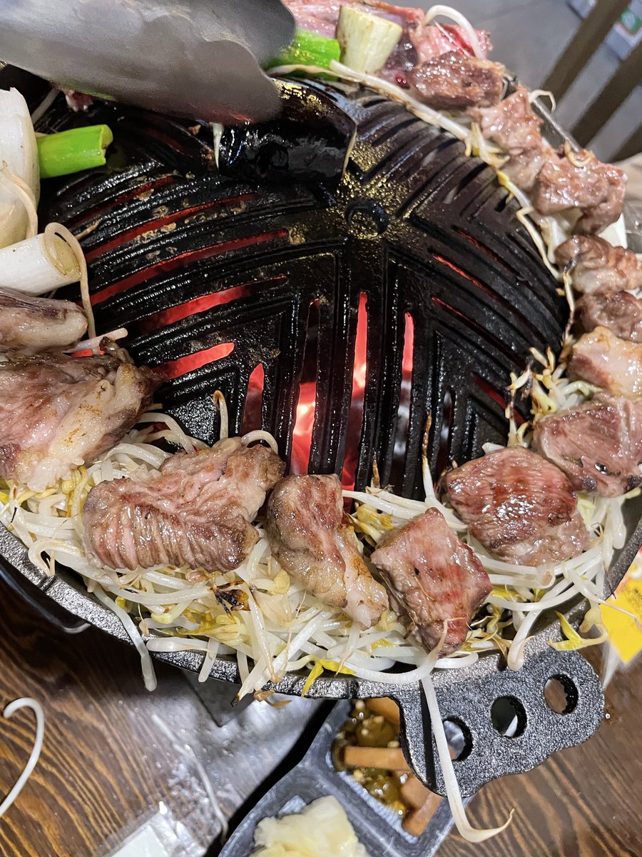 오늘은 북해도식 양갈비를 몰래 먹었습니다