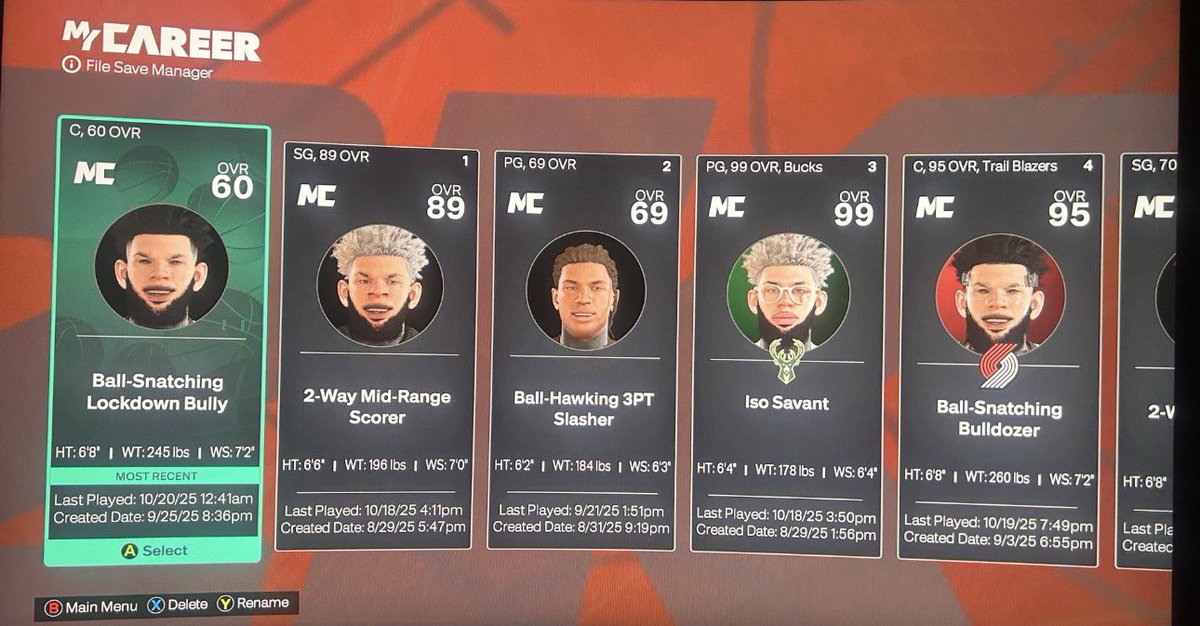 AllHail5ive's tweet photo. Vet1 acc for sale (Xbox)
Has Every EVERY BUILD
163 Challenges completed
#NBA2K26 #2k26VC #2k26 #VC #VC2k26 #VCPlug #VcDeals #2kAccounts https://t.co/HLwpZmHEZ5