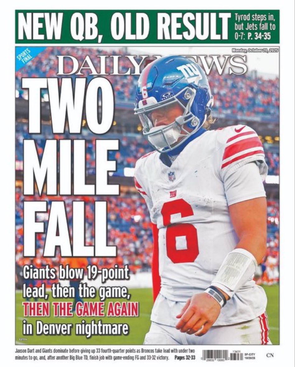 mikeklis9news's tweet image. Nothing like a NY headline